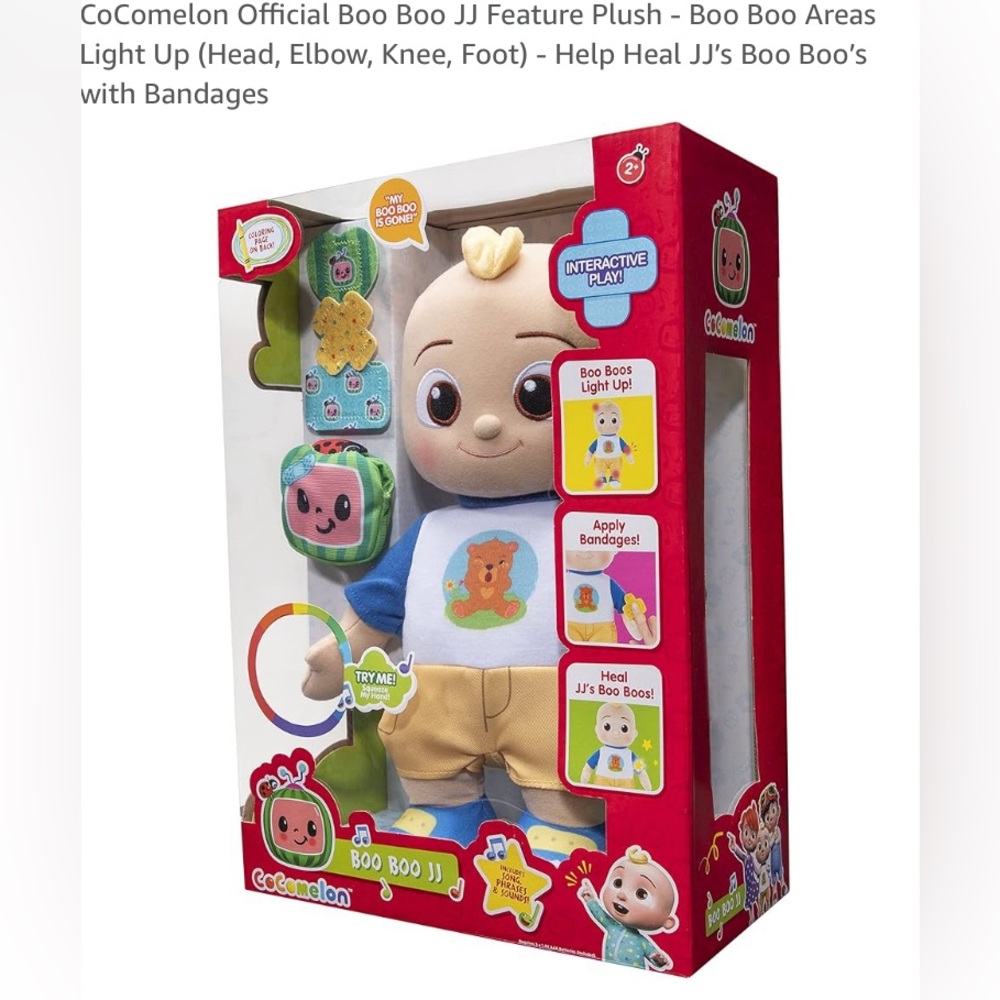 NIB Talking and Singing COCOMELON Plush doll • LIGHT & SOUNDS and SING ALONG: